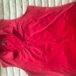 Women's Red Sleeveless Top
